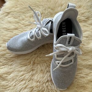 Adidas Cloudfoam Pure 2.0 Gray & White Women’s Athletic Running Shoes Size 6.5
